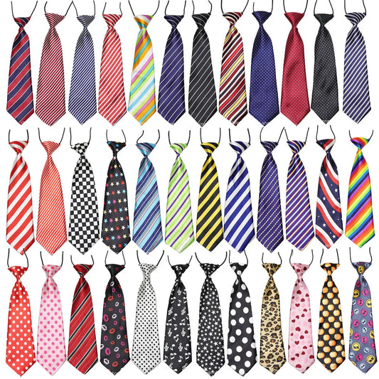 25/50pcs Dog Bow Ties Stripes Dot Solid Dog - ProPawPet.com