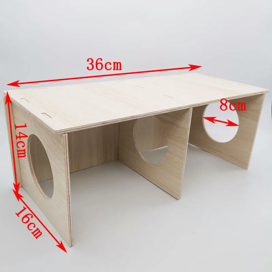 Hamster Solid Wood Shelter Hedgehog Wooden - ProPawPet.com