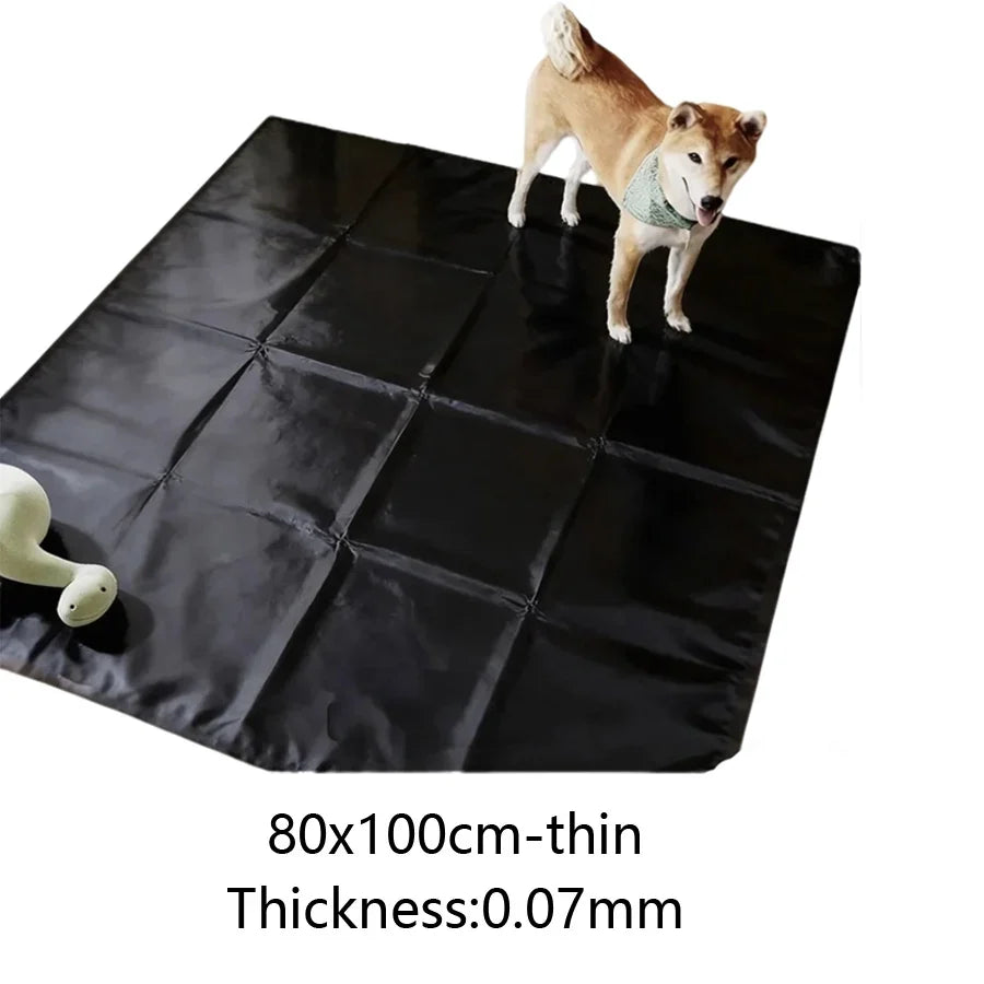 Thickened Pure Black PVC Waterproof Dog Pad – 9 Colors