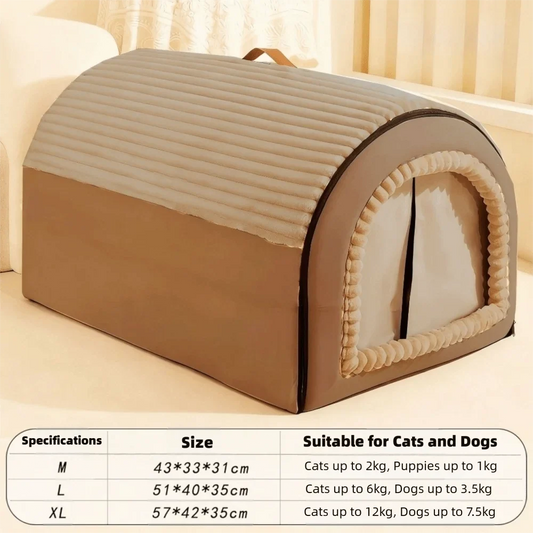 Winter Enclosed Pet House Detachable Soft - ProPawPet.com