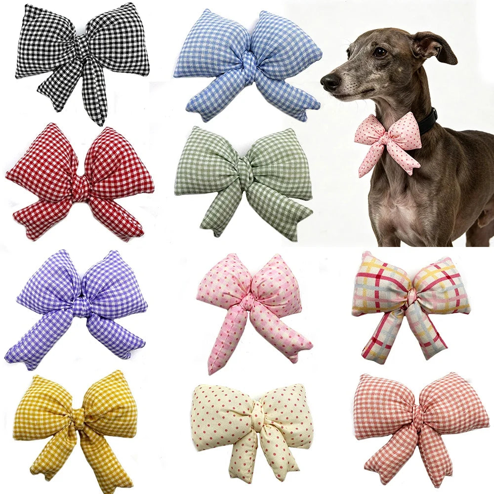 30/50pcs Fashion Pet Products Bowties Plaid - ProPawPet.com