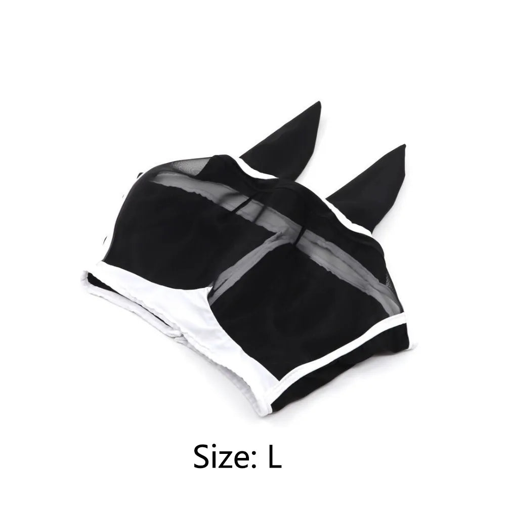 Breathable Professional Grade Adjustable Horse Fly Mask Comfortable – 6 Colors