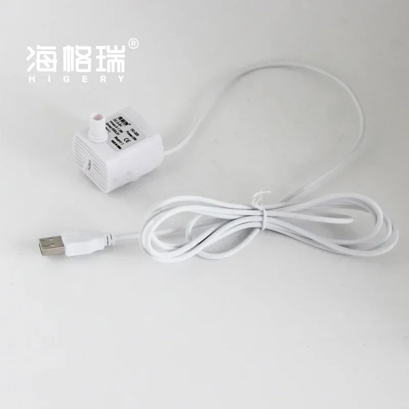 Dc 5v USB Water Pump Micro 3w 500l H Mini Submersible for Dogs