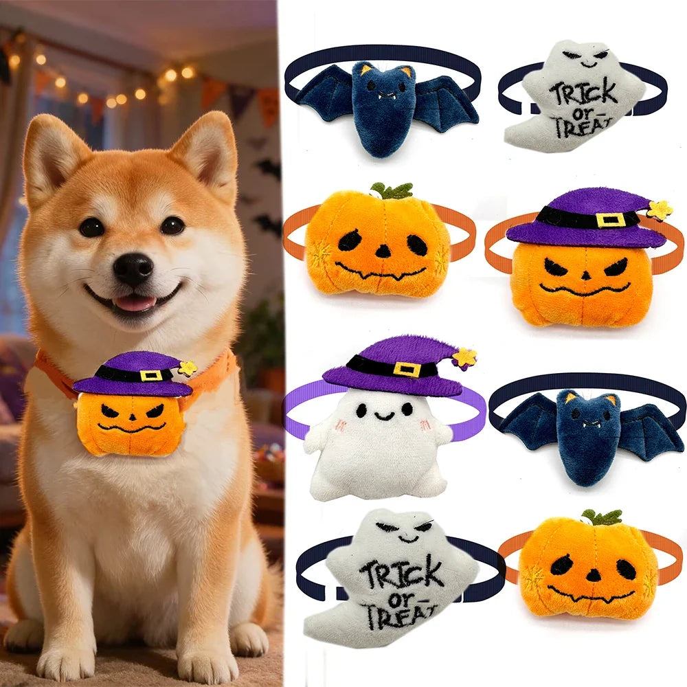 30/50pcs Pet Dog Halloween Bow Ties Holiday - ProPawPet.com