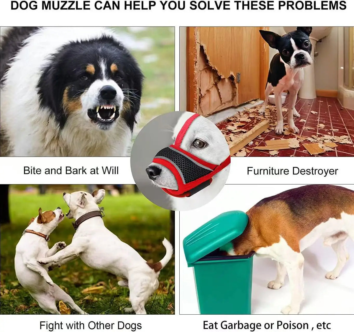 Dog Muzzle Breathable Drinkable Mesh Muzzle - ProPawPet.com
