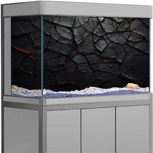 3D Effect Black Stone Aquarium Background - ProPawPet.com