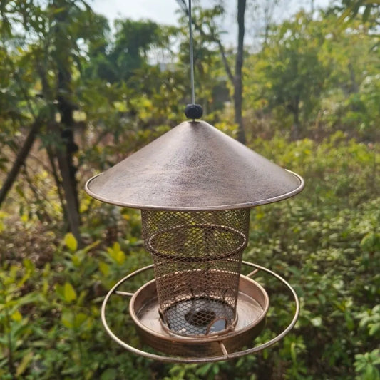 Durable Hanging Automatic Bird Feeder Iron - ProPawPet.com