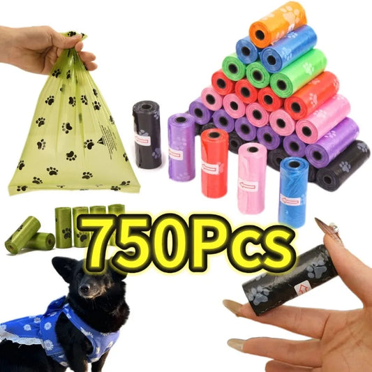 5/10/20/50rolls Random Color Cartoon Paw - ProPawPet.com
