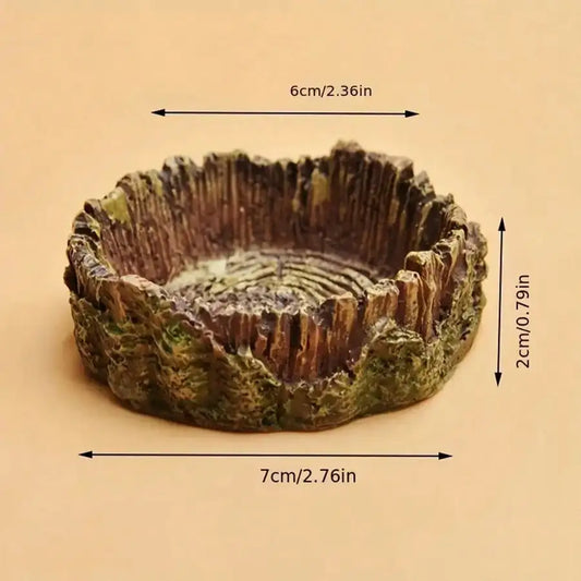 1 pcs Tree Stump Shaped Reptile Food Water - ProPawPet.com