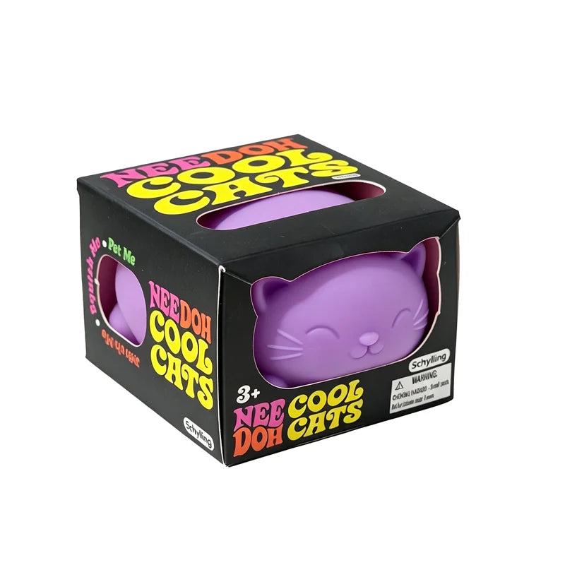 Needoh Cool Cats Funky Pup Squeeze Toy Soft Flour Filled Quick – 8 Colors