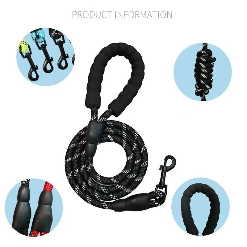 1.2/3M Pet Reflective Leash Nylon Round - ProPawPet.com