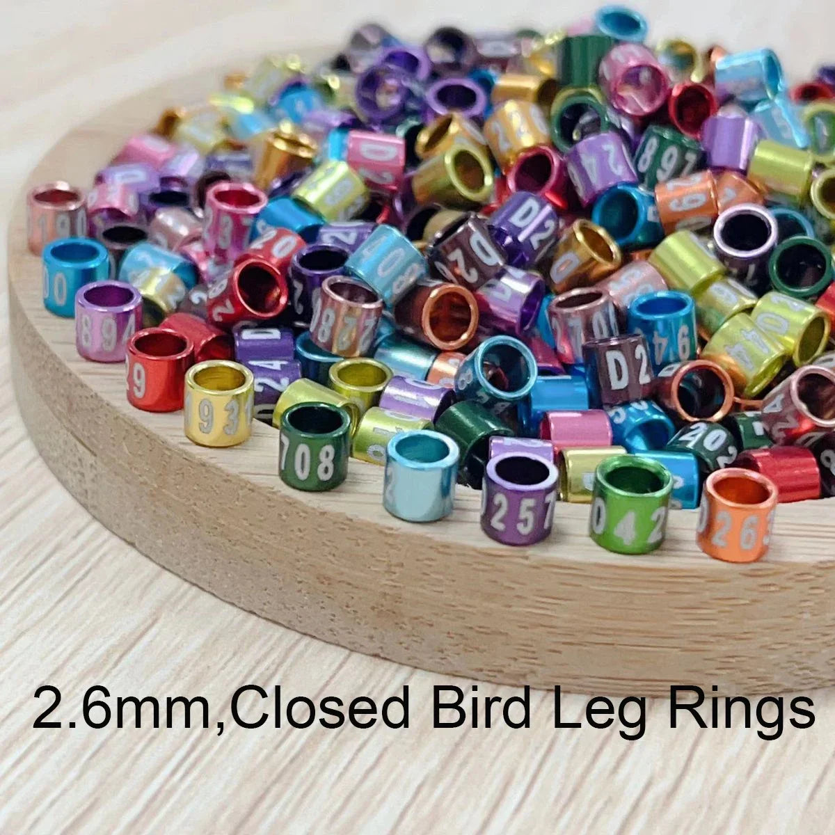 25PCS/lot Closed 2.6mm Finch Rings - ProPawPet.com