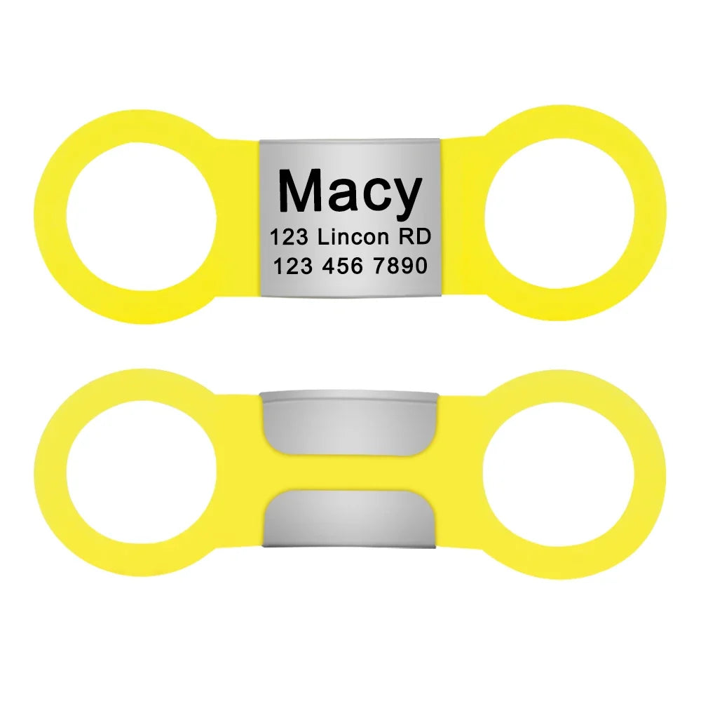Nameplate Engraved Id Tag Dog Cat Collar - ProPawPet.com