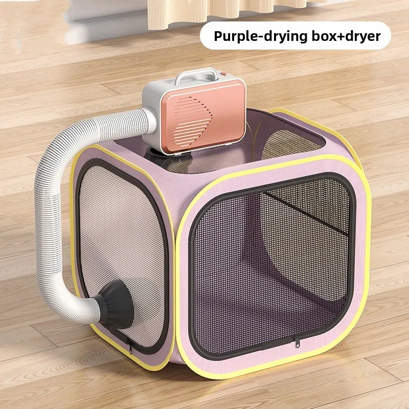 Portable Pet Drying Box Cat Bath Blow Anti-escape – Cat Supplies