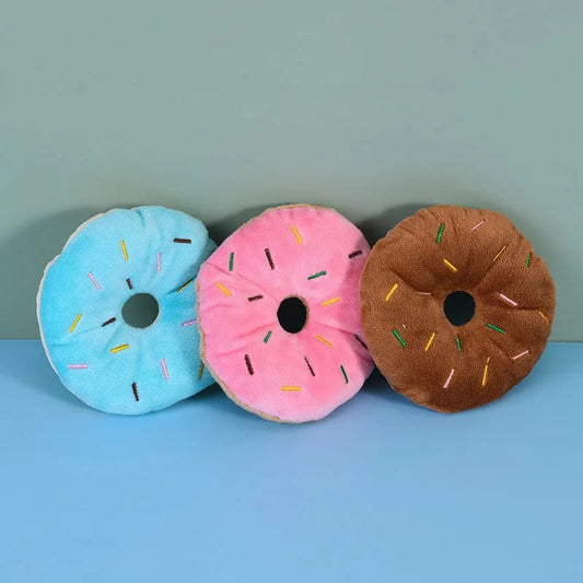 Puppy Chewing Toys Soft Dog Donuts Plush Pet - ProPawPet.com