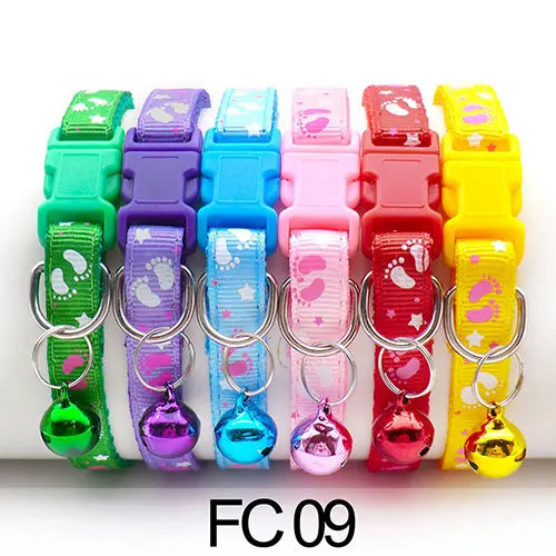 Collars for Cat with Bell Adjustable Necklace – 26 Colors