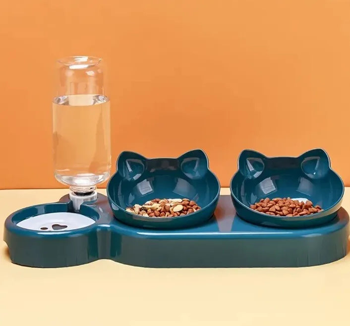 3 in 1 Cat Food Bowls And Gravity Fed Water - ProPawPet.com