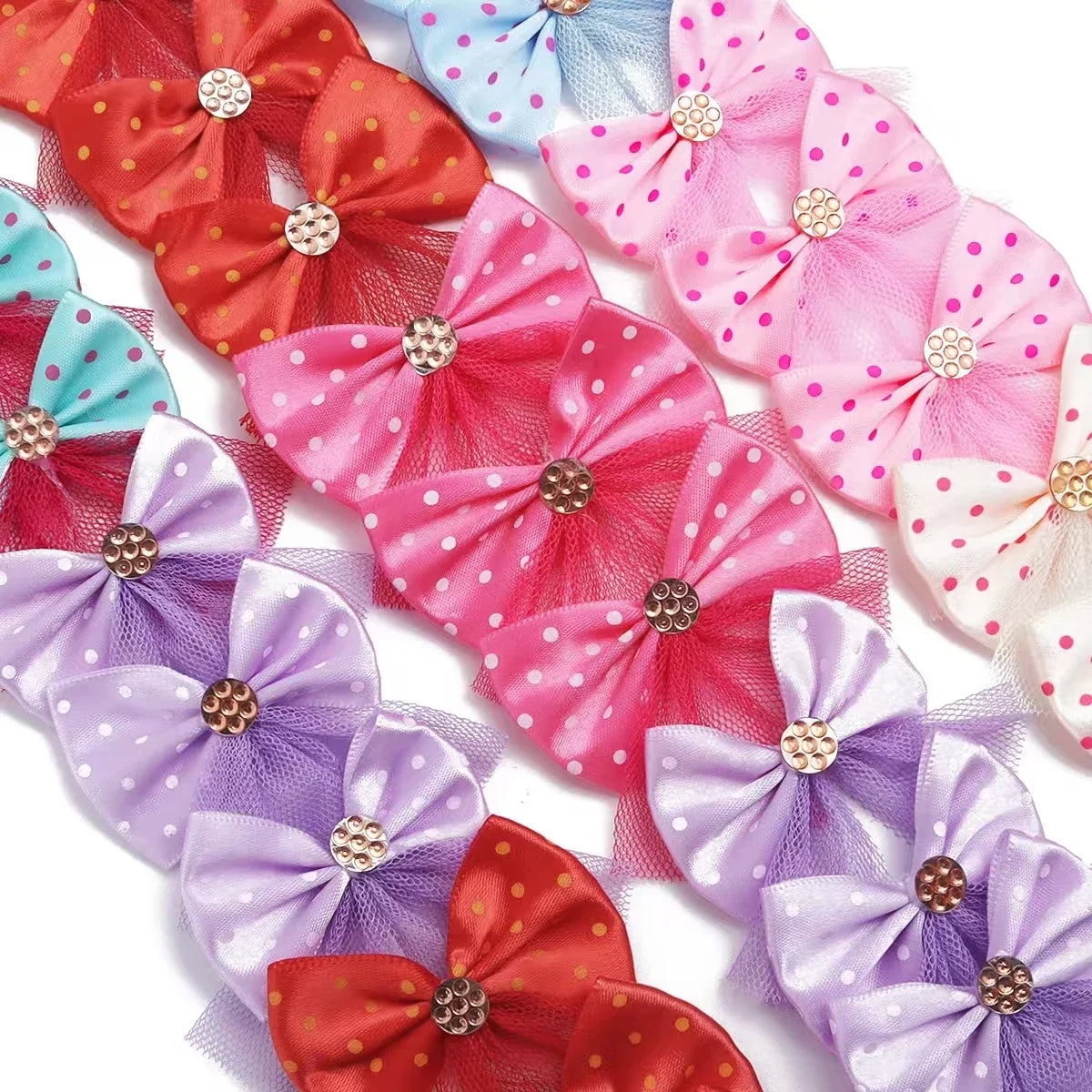 5/10pcs Lace Dog Hairbows Dog Bows With - ProPawPet.com