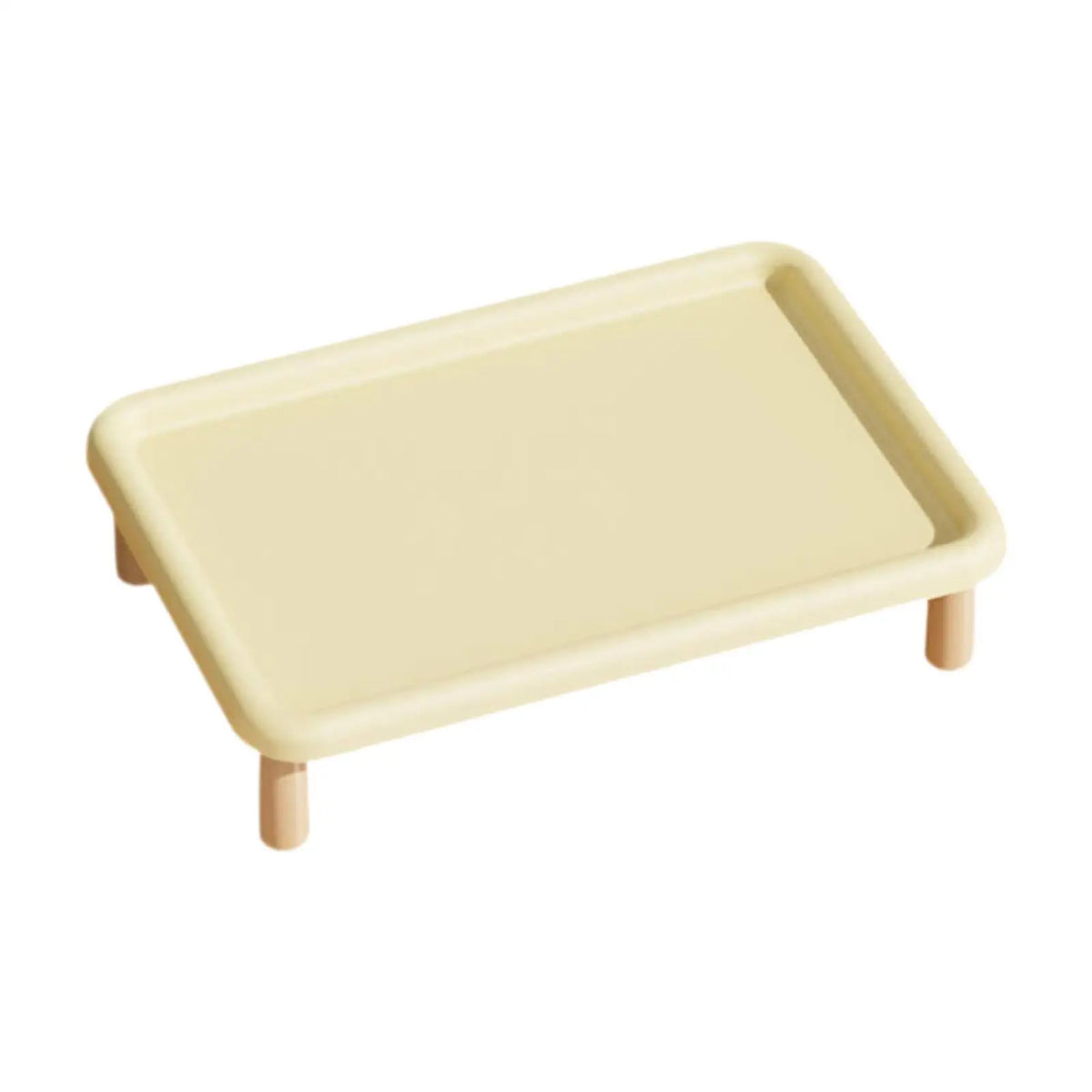 Wood Elevated Cat Food Bowl Platform Portable for Automatic Pet