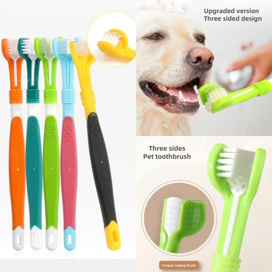 3-Head Pet Toothbrush Dogs Oral Cleaning - ProPawPet.com