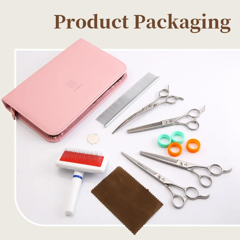 Fenice Slim Narrow Dog Grooming Scissors Set - ProPawPet.com