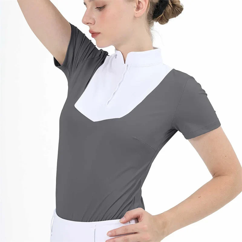 M LOGO Equestrian T-Shirts Short Sleeve Tops - ProPawPet.com