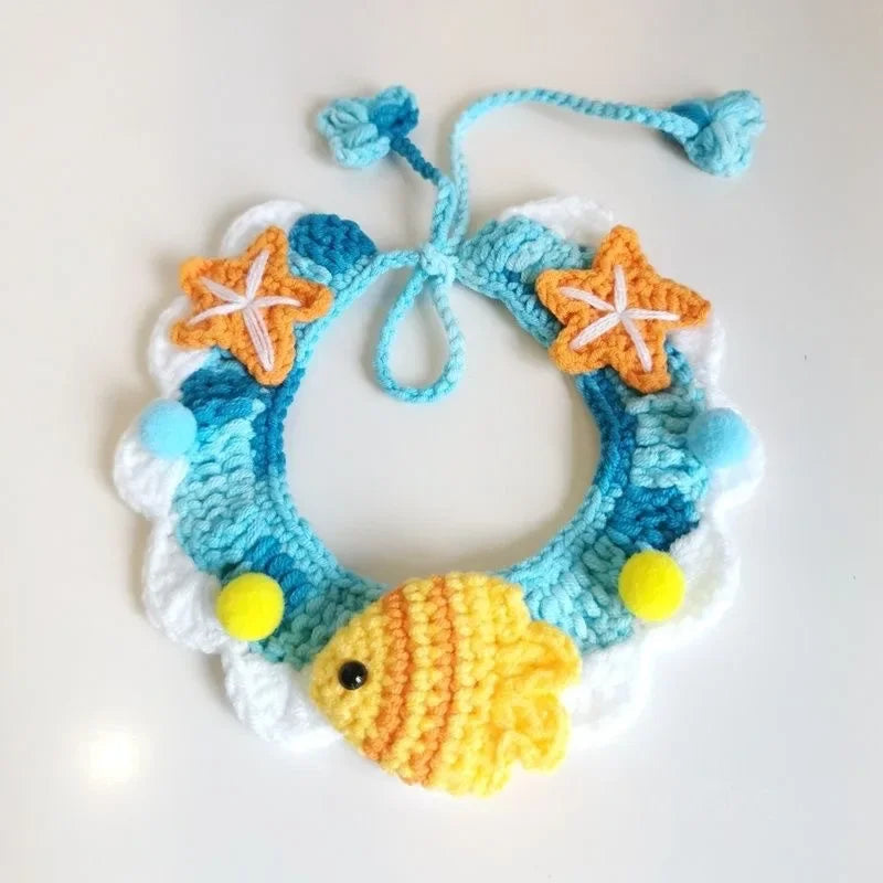 Hand-knitted Pet Collar Cat Decorative - ProPawPet.com