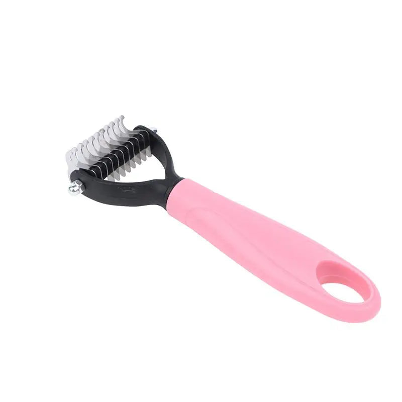 J Professional Pet Deshedding Brush 2 Sided Dematting Dog – Dog Supplies