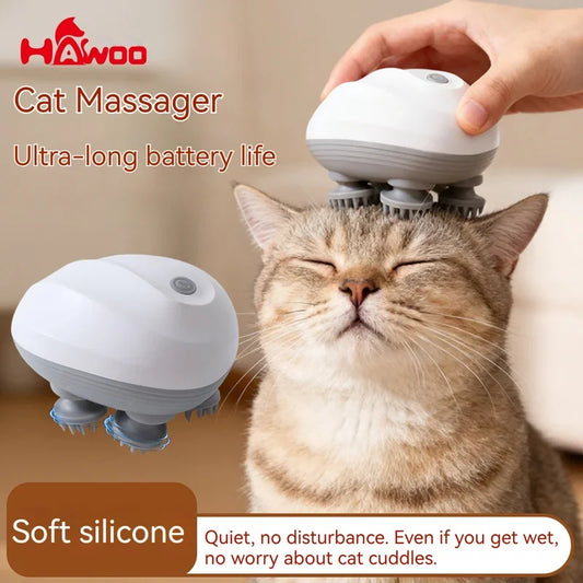 Electric Smart Cat Head Massager Waterproof - ProPawPet.com