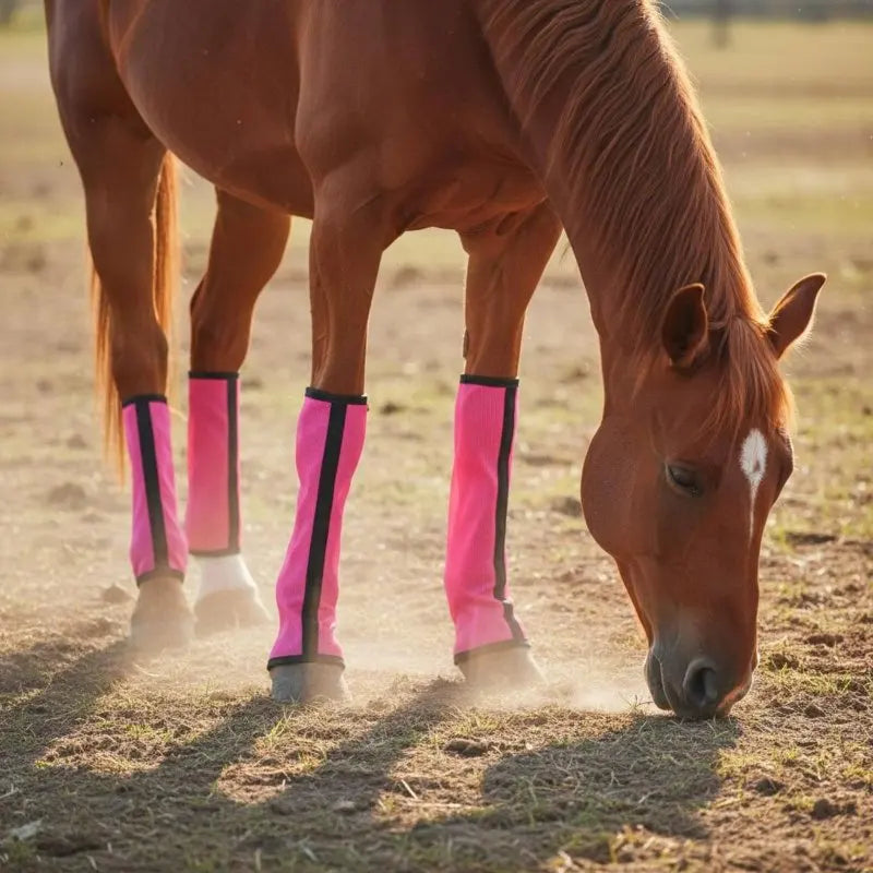 Mesh Horse Leg Wraps Promotes Ventilation Fly Boots – photo 8