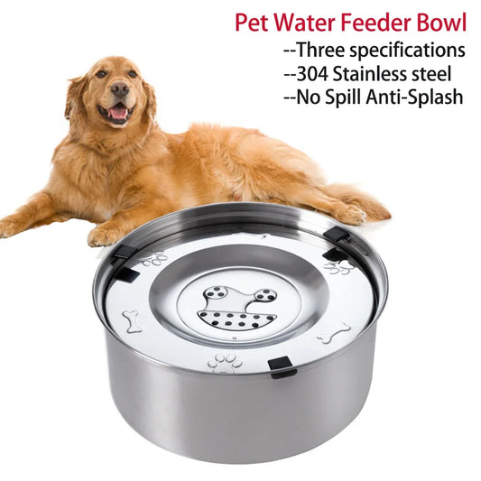 Stainless Steel Dog Floating Bowl No Spill - ProPawPet.com
