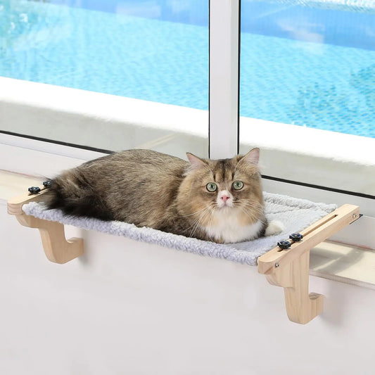 Hanging Wooden Cat Bed Indoor Window Side - ProPawPet.com