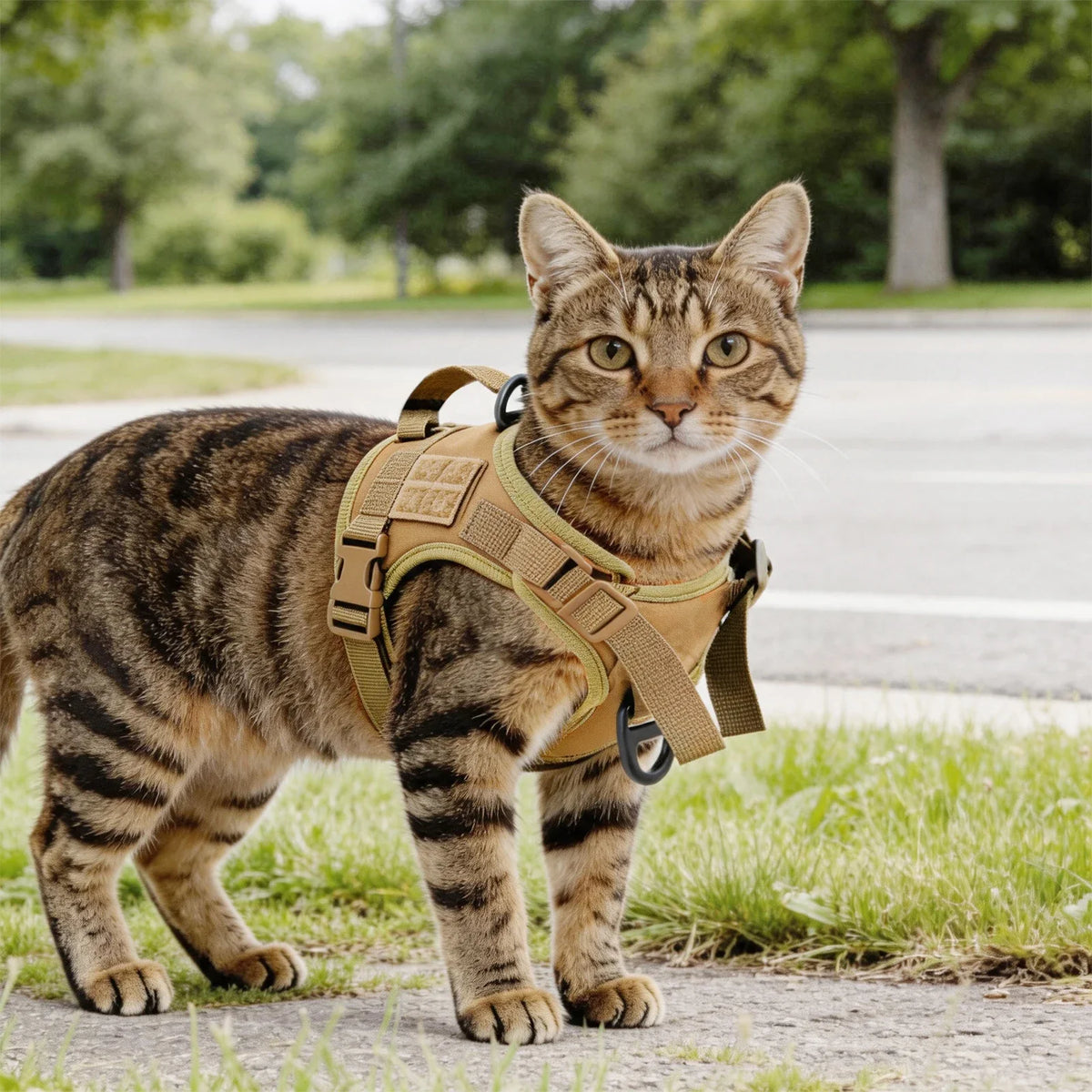Tactical Cat Harness Vest Adjustable Small - ProPawPet.com