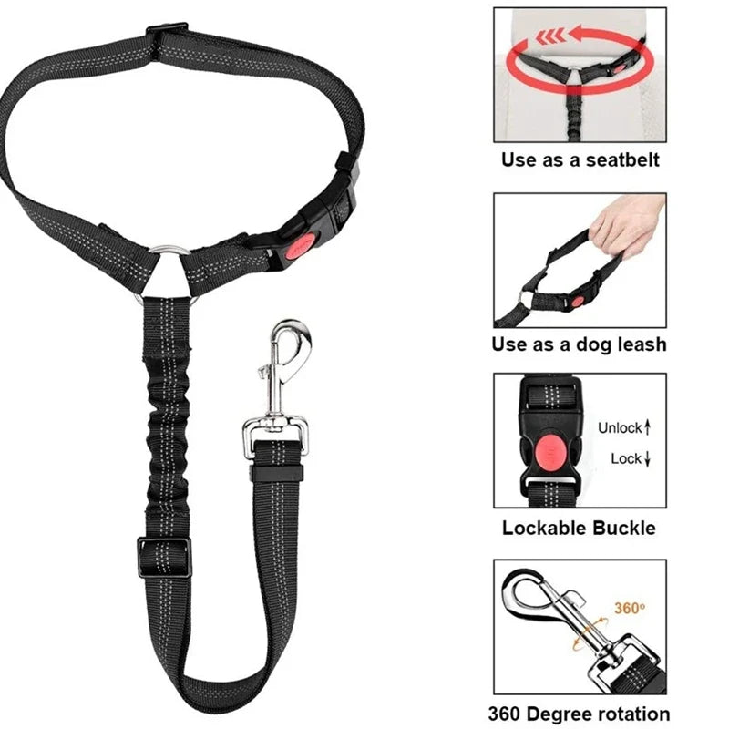 Reflective Pet Dog Car Seat Belt Puppy Dog - ProPawPet.com