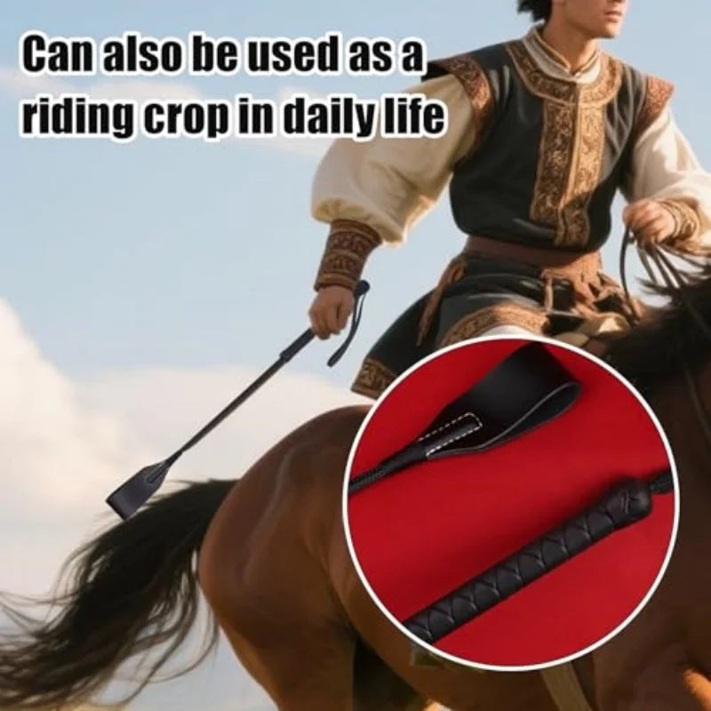 High quality genuine leather whip - 40 cm, - ProPawPet.com