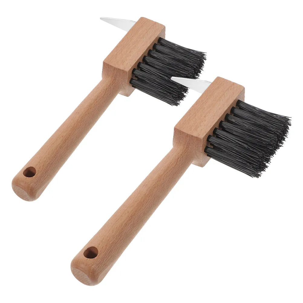 2Pcs Hoof Brush Horses Wooden Handle Soft - ProPawPet.com