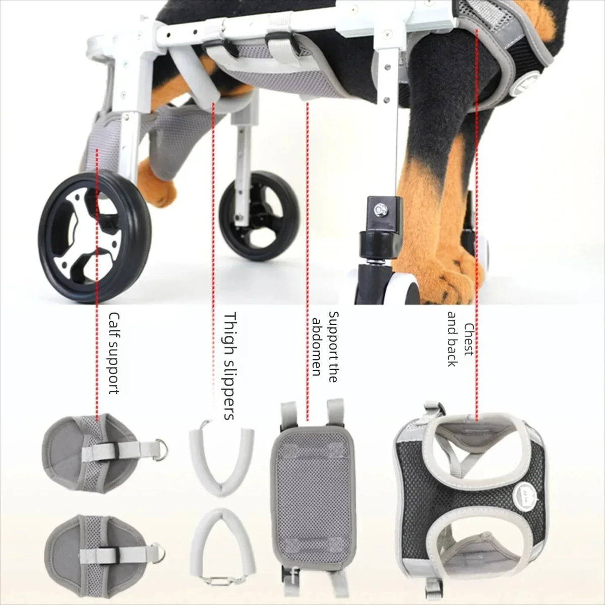 Pet Dog Wheelchair Cart Adjustable Pet - ProPawPet.com