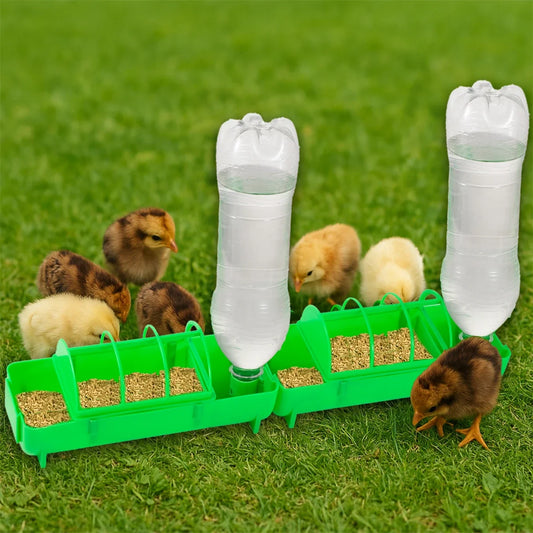 1Pc Plastic 2-in-1 Chicken Feeder Trough - ProPawPet.com