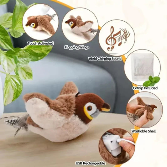 Rechargeable Electric Simulated Bird Pet - ProPawPet.com