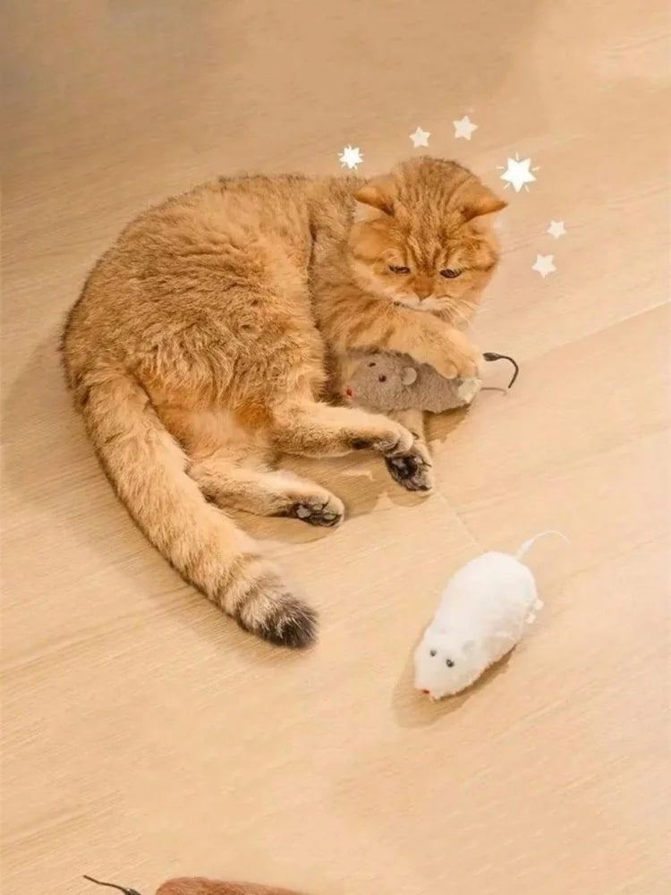 4 Color Cat Toys Wind-up Plush Mouse Toy for - ProPawPet.com