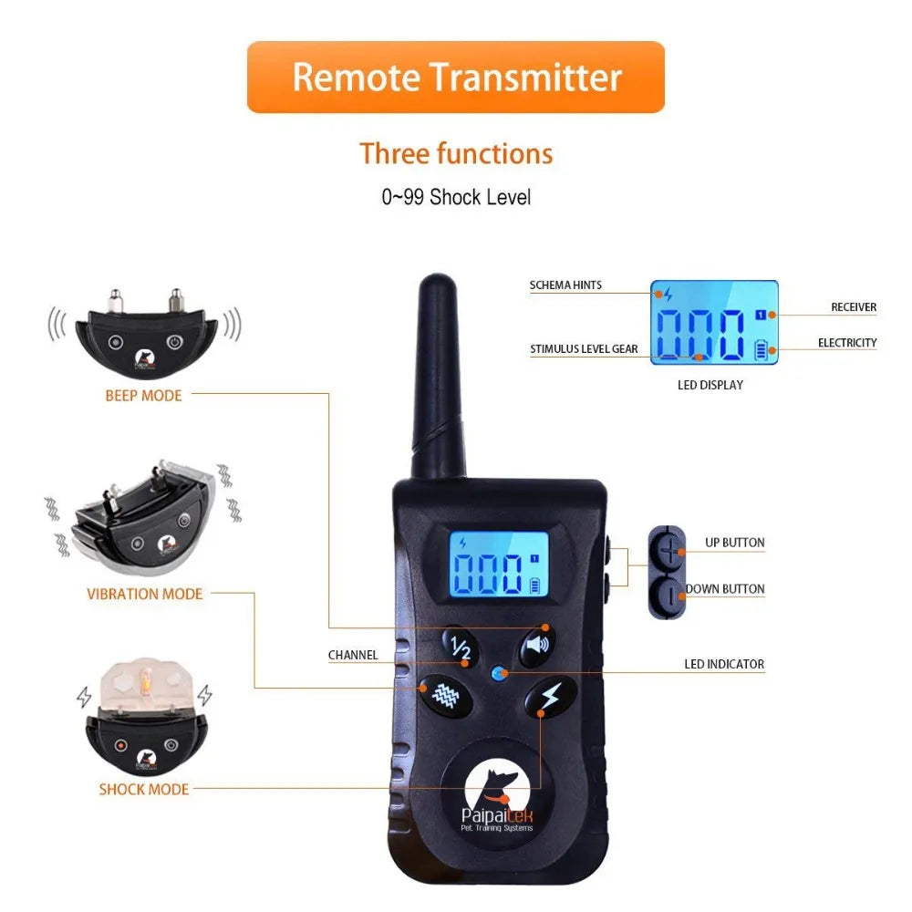 Paipaitek 500yd Dog Training Collar Anti - ProPawPet.com