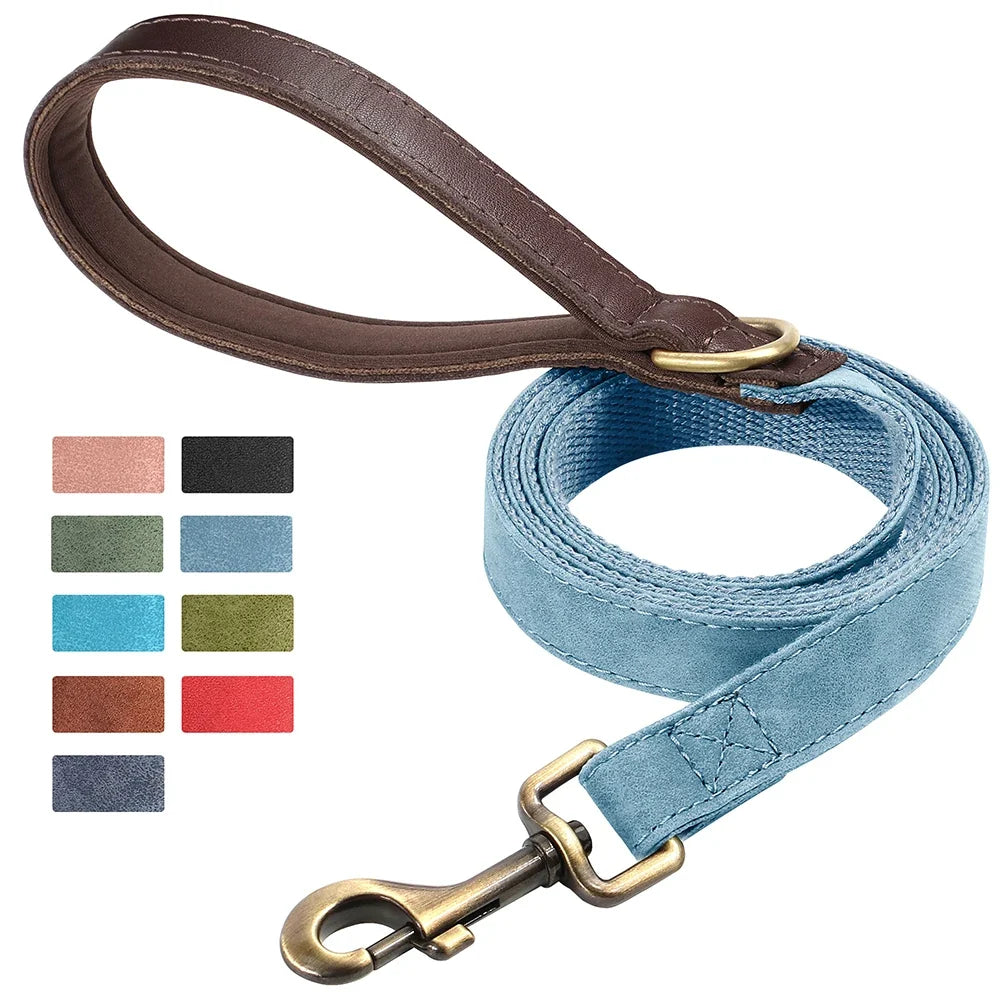 4.5ft Dog Pet Leash Rope 9 Colors PU Leather - ProPawPet.com