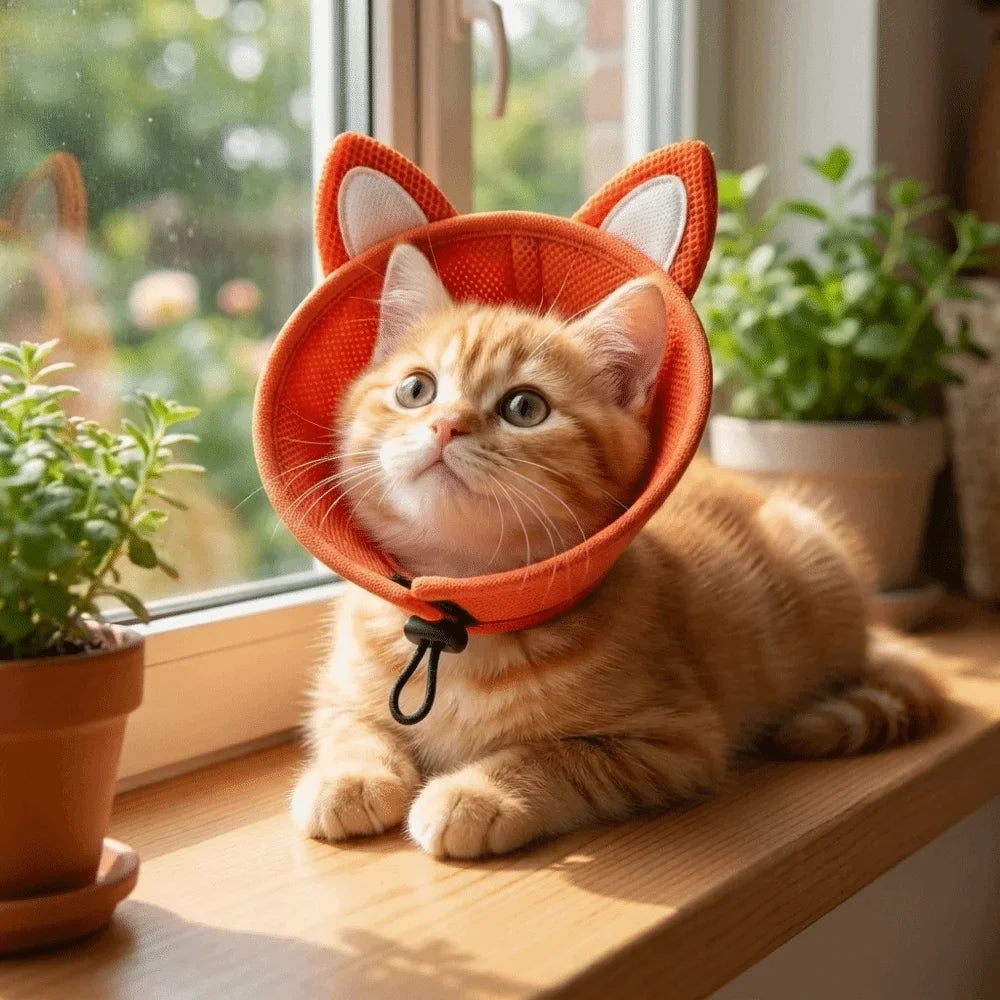 Adjustable Cat Elizabeth Collar Anti-Bite - ProPawPet.com