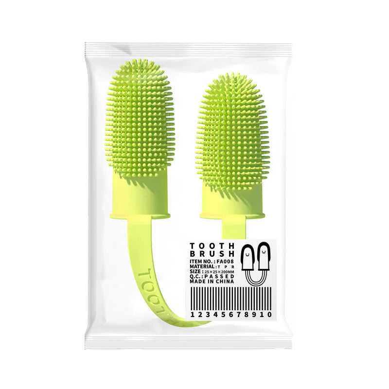 Pet Two Finger Toothbrush Dog & Cat Sleeve Tooth Cleaning – Dog Supplies