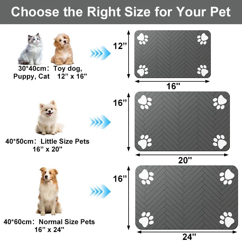 Pet Feeding Mat For Food And Water Bowl - ProPawPet.com