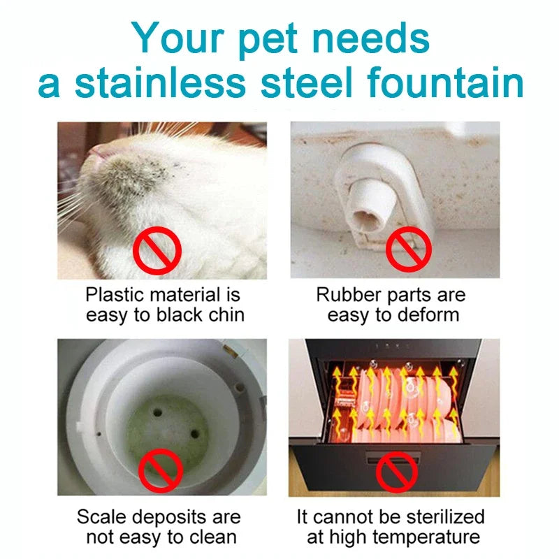 Stainless Steel Automatic Pet Water - ProPawPet.com