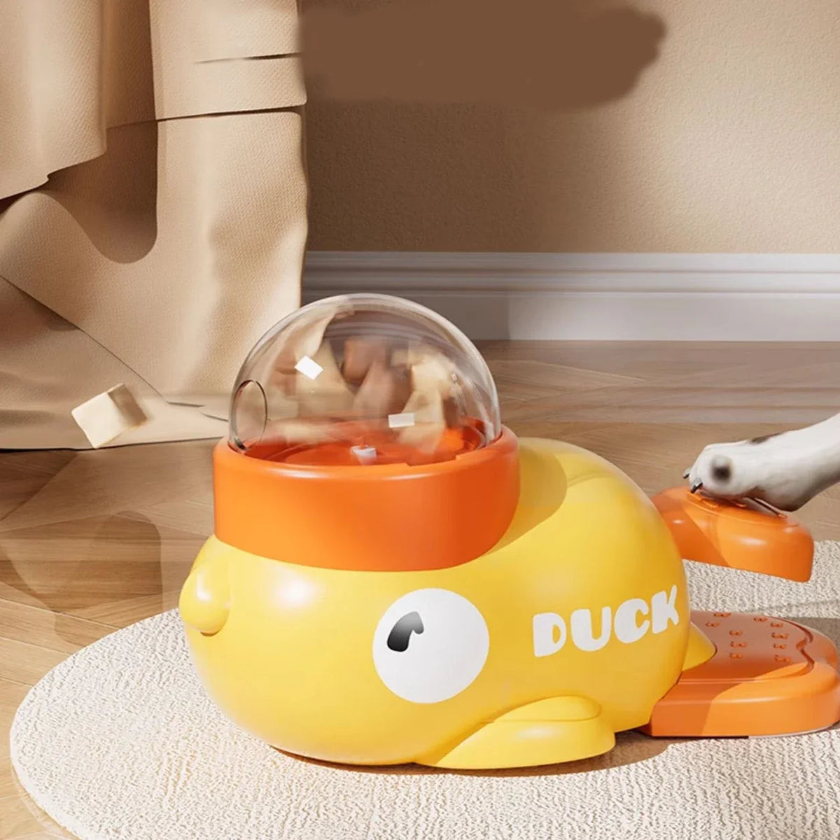 Dog Cat Pet Feeder Yellow Duck Leaker Toy - ProPawPet.com
