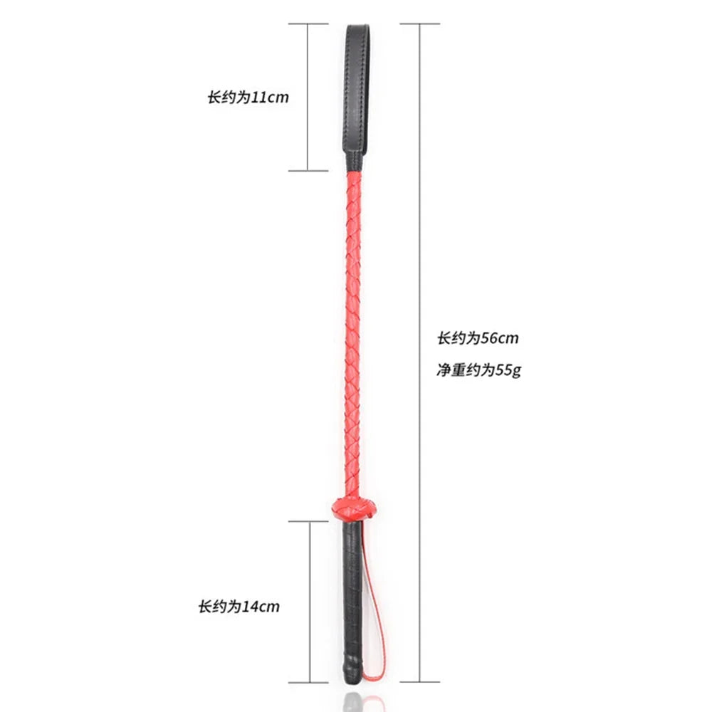 Red Riding Crop PU Leather Whip – Horse Supplies