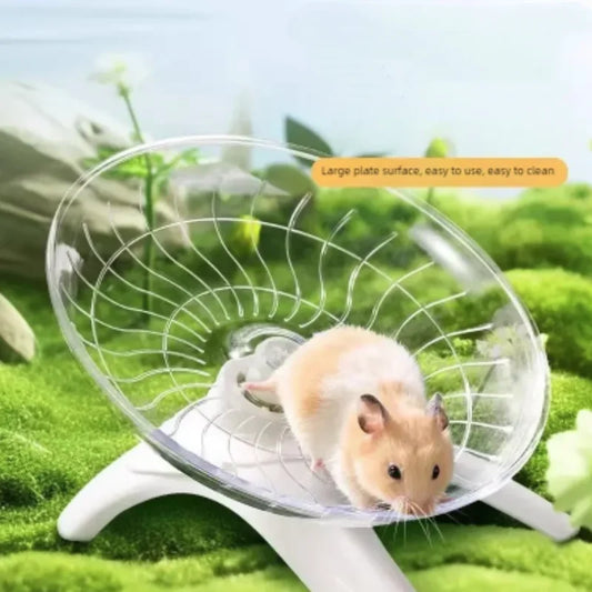 Silent Flying Saucer Exercise Wheel for Small Pets Hamsters