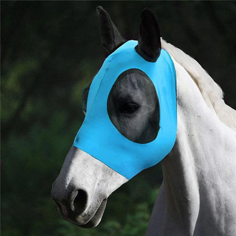 Breathable Horse Fly Mask Anti Mosquito Flies UV Protection – 6 Colors